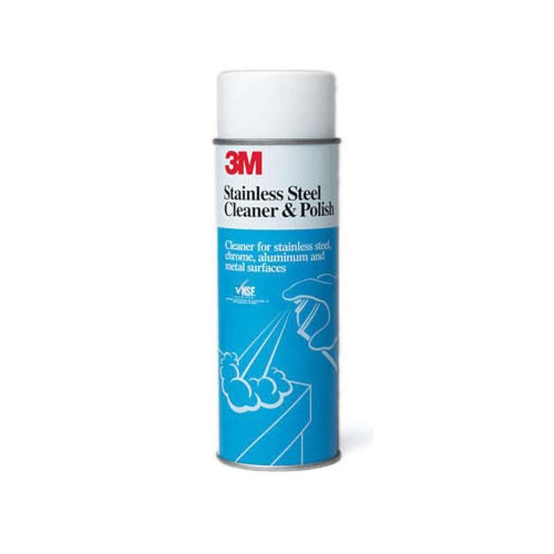 3M Stainless Steel Cleaner & Polisher - 21 oz Aerosol Spray for Kitchen Appliances, Sinks, and Metal Surfaces | Model 3M SS | Perfect for Restaurants, Home Kitchens, and Commercial Use