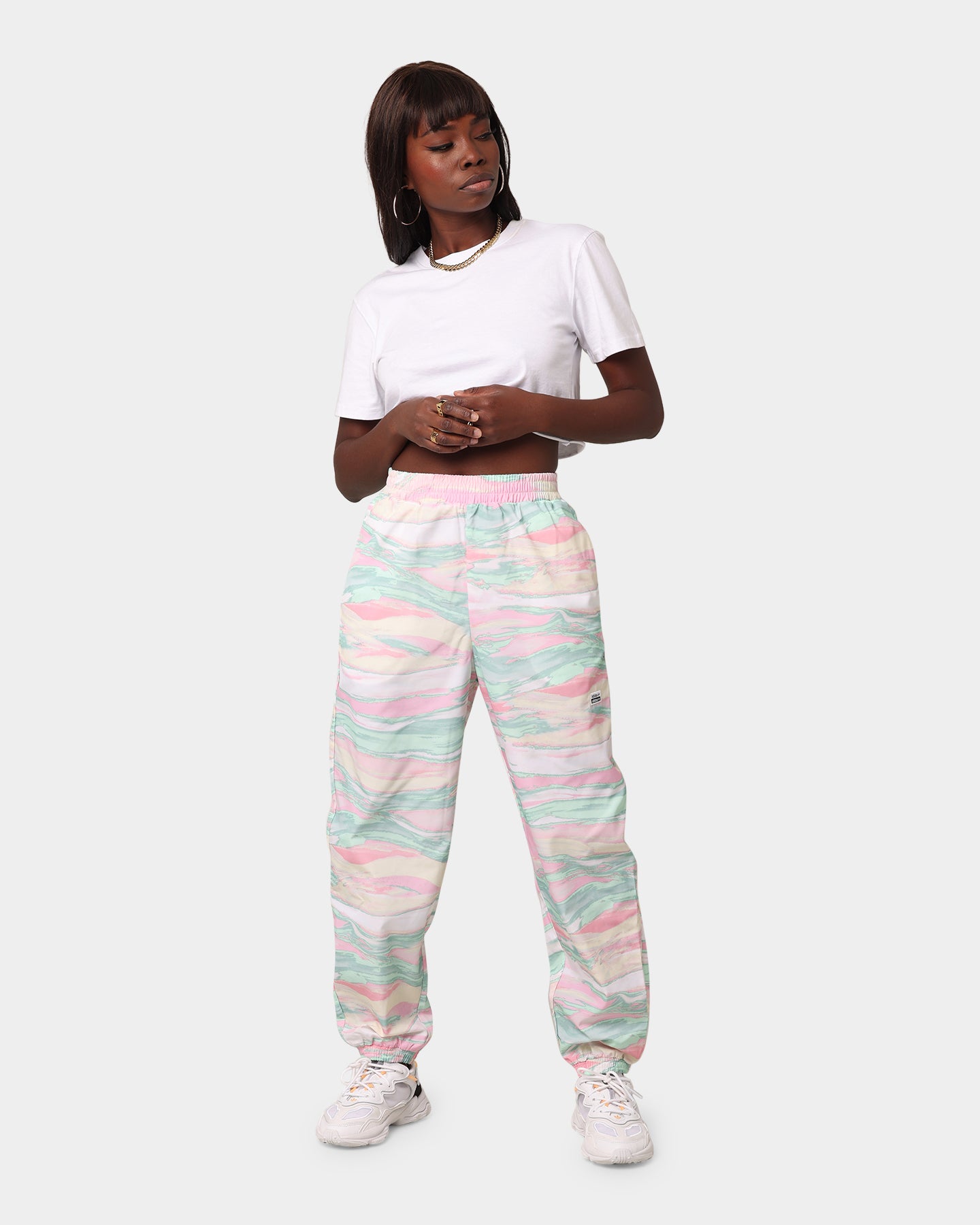 Adidas Women's R.Y.V Running Pants - Marble Print Athletic Leggings for Workouts & Yoga | Comfortable & Stylish Activewear