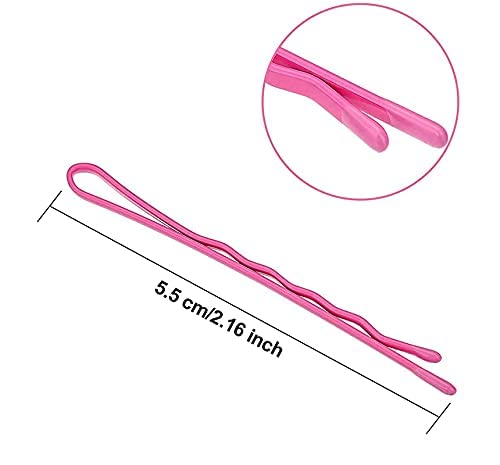 VSAKSH 8-Piece Matte Rainbow Bobby Pins Set - Non-Slip Metal Hair Clips for Girls & Kids | Perfect for School, Parties & Everyday Hairstyles