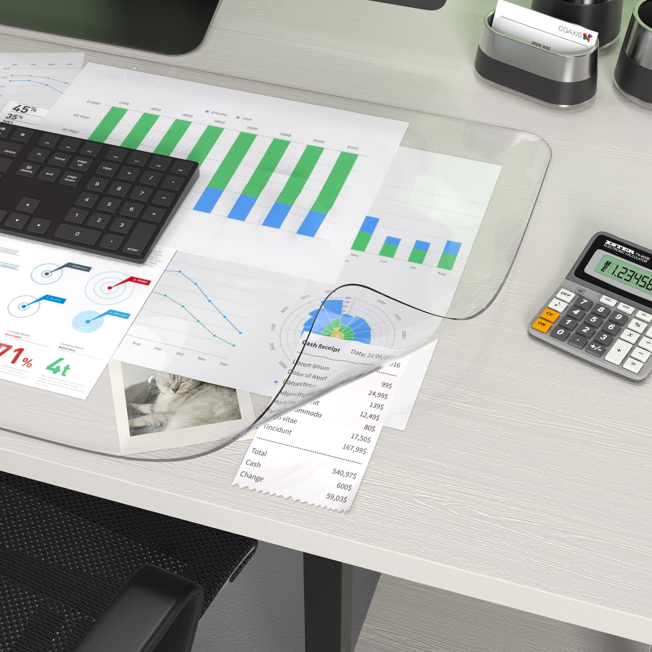 Oterri Clear PVC Desk Pad - 24
