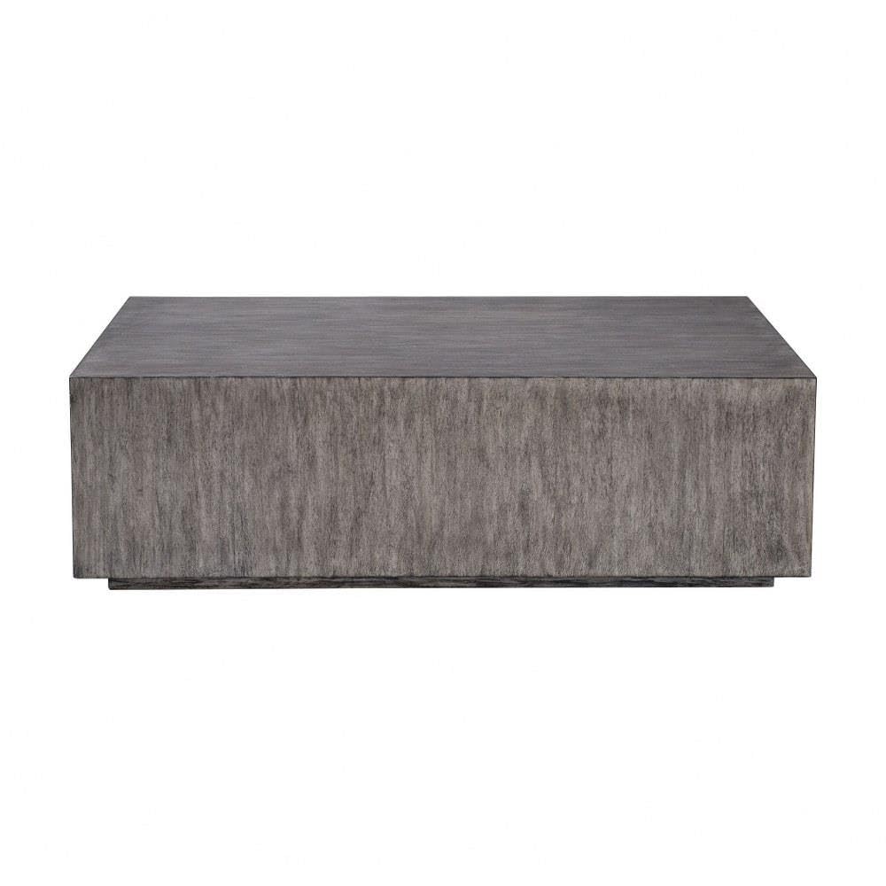 52.25 Inch Modern Coffee Table - Large Contemporary Living Room Center Table with Tempered Glass Top - Perfect for Living Room, Lounge, and Office Decor
