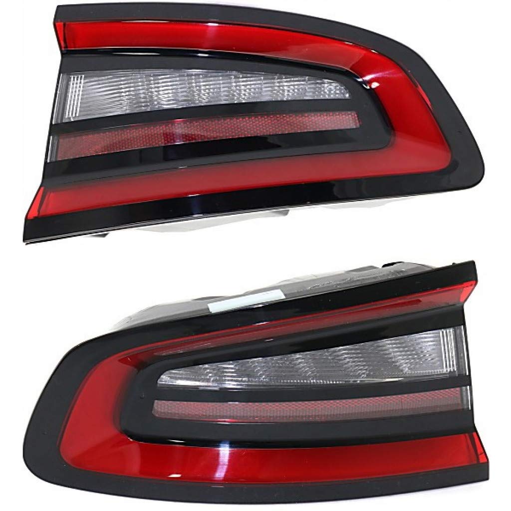 2015-2018 Dodge Charger LED Tail Lights Pair - DOT Certified (Driver & Passenger Side) | Includes Bulbs | Part #CH2800208 + CH2801208 | Perfect for Night Driving & Enhanced Safety