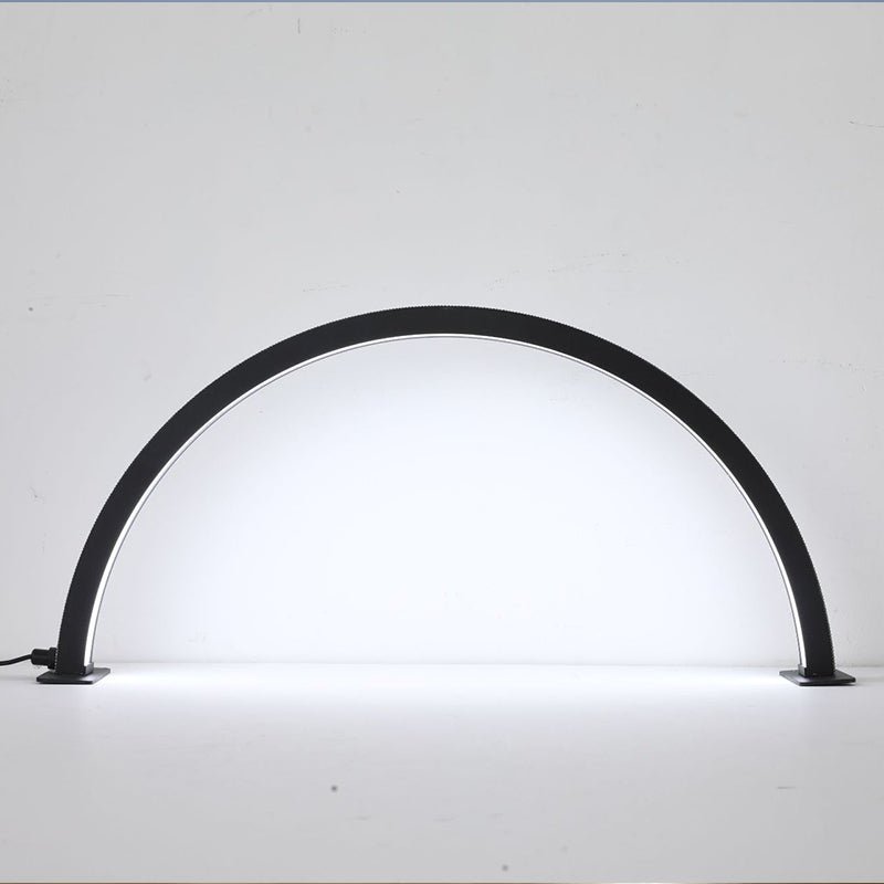 22 Inch Half Moon LED Adjustable Beauty Salon Lamp - Professional Makeup & Skincare Lighting for Vanity, Salon, and Spa Treatments