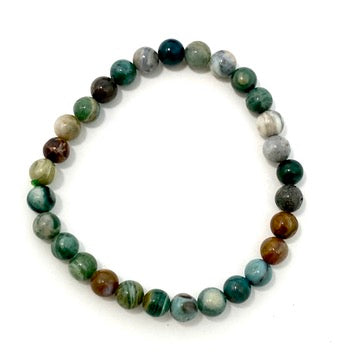 Ocean Jasper Bracelet for Women - Natural Stone Beaded Healing Jewelry for Stress Relief & Positive Energy - Perfect for Meditation, Yoga & Spiritual Gifts