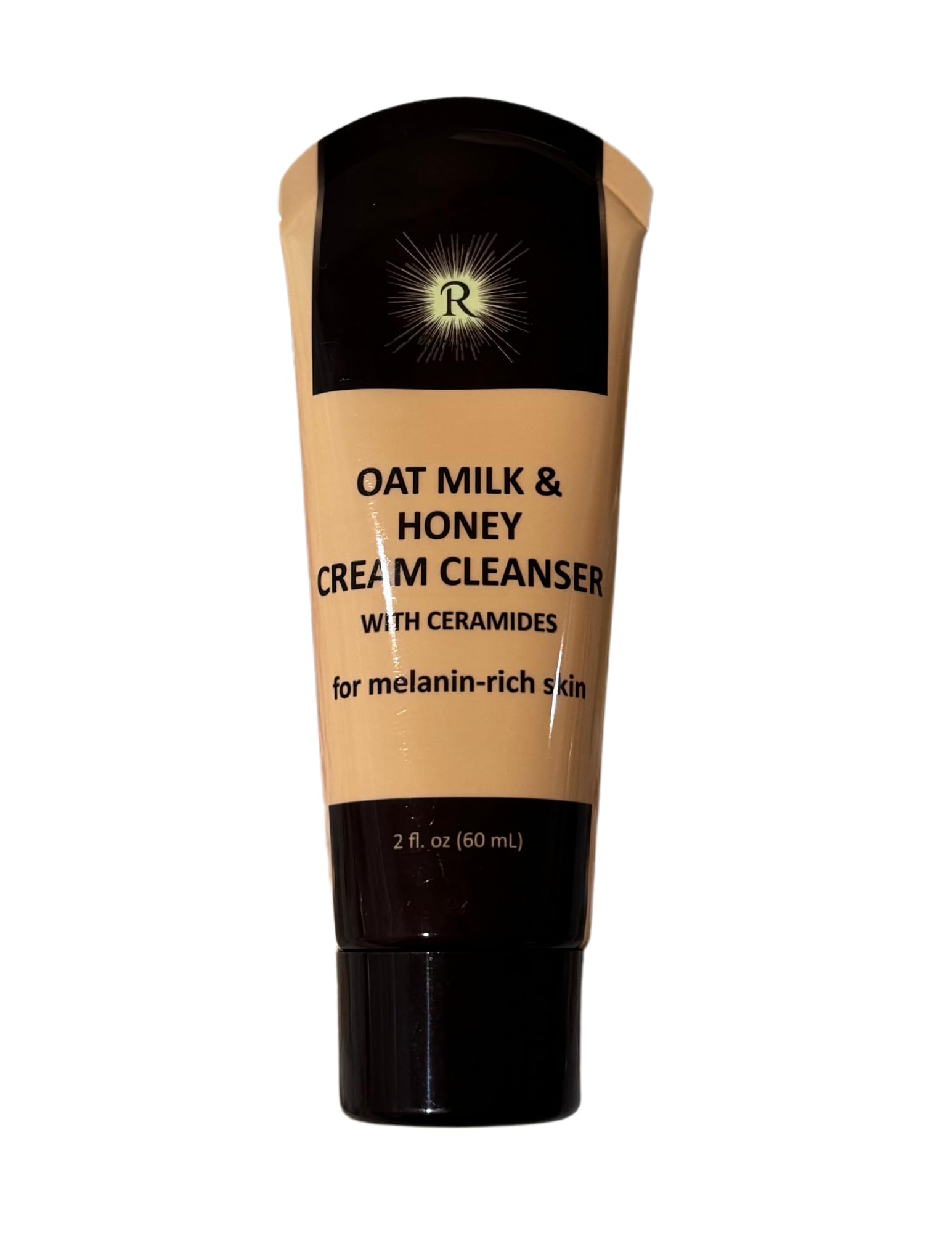 Oat Milk & Honey Facial Cleanser with Ceramides for Melanin-Rich Skin | 2 fl oz | Gentle Moisturizing Face Wash for Dry & Sensitive Skin | Perfect for Daily Skincare Routine & Nighttime Use