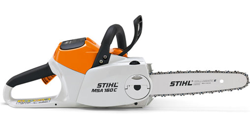 STIHL MSA 160 C BQ 12-Inch Cordless Chainsaw - Lightweight Lithium-Ion Battery Powered Chainsaw for Home, Garden & Outdoor Cutting - Perfect for Tree Trimming, Firewood & Yard Maintenance