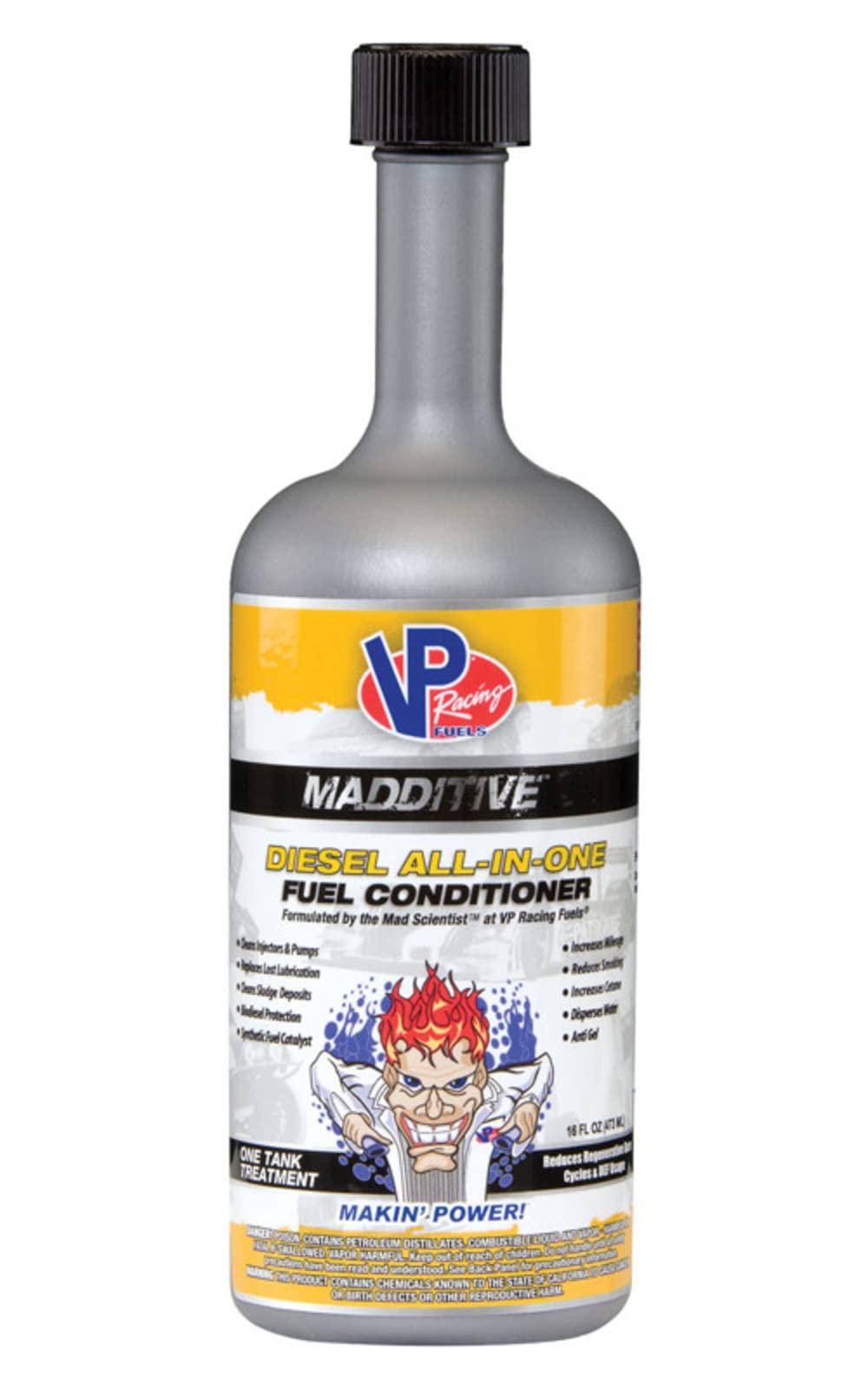 VP Racing 2838 Diesel All-In-One Fuel Conditioner - 16oz (9 Pack) | Improves Engine Performance, Cleans Injectors & Stabilizes Fuel | Ideal for Trucks, Boats & Heavy Equipment