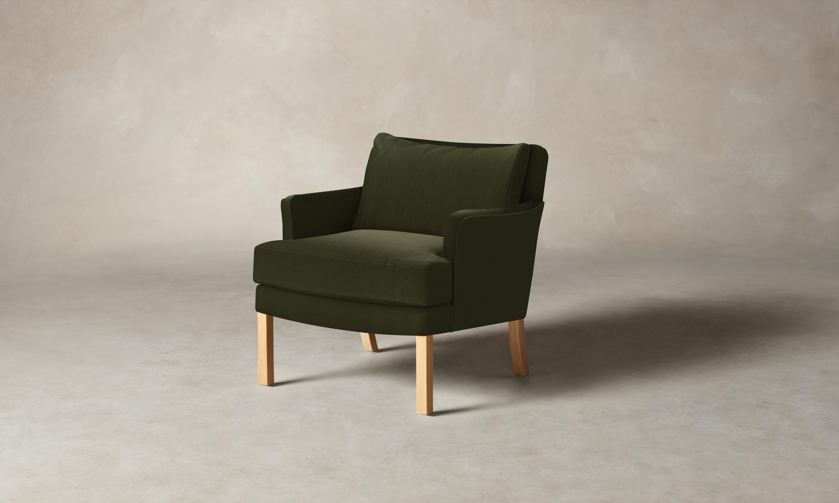 Kaye Chair - Premium Mohair Moss Upholstered Accent Chair for Living Room, Bedroom, or Office - Cozy & Stylish Seating Solution