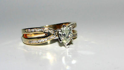 1.02 Carat Pear Shape Diamond Ring in 14K Gold - Modern Classic Engagement Ring for Women, Wedding Band, Anniversary Gift & Special Occasion Jewelry