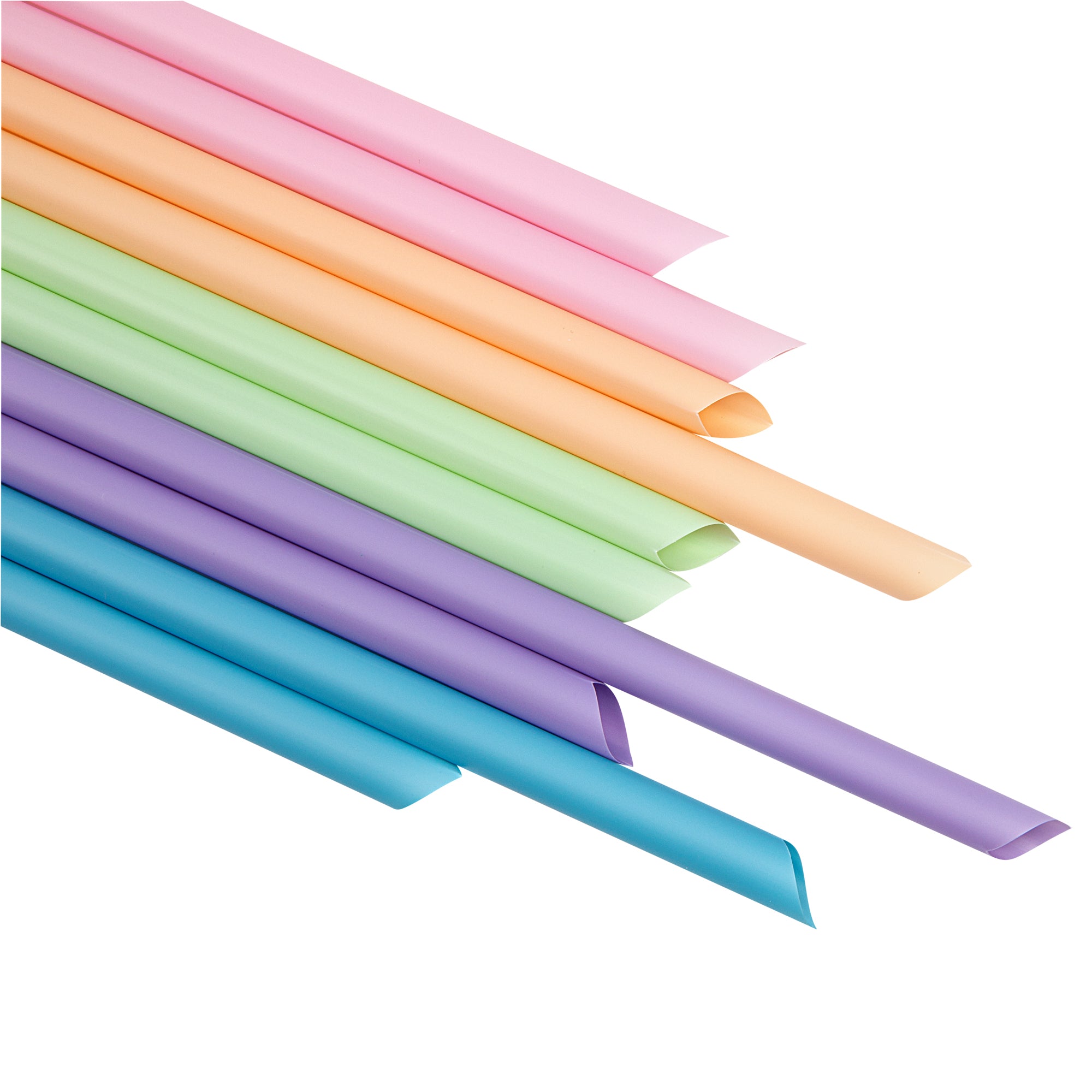 Eco-Friendly PLA Plastic Straws - Compostable, Pointed Tip, 100 Count Bulk Box | Perfect for Parties, Restaurants & Sustainable Living