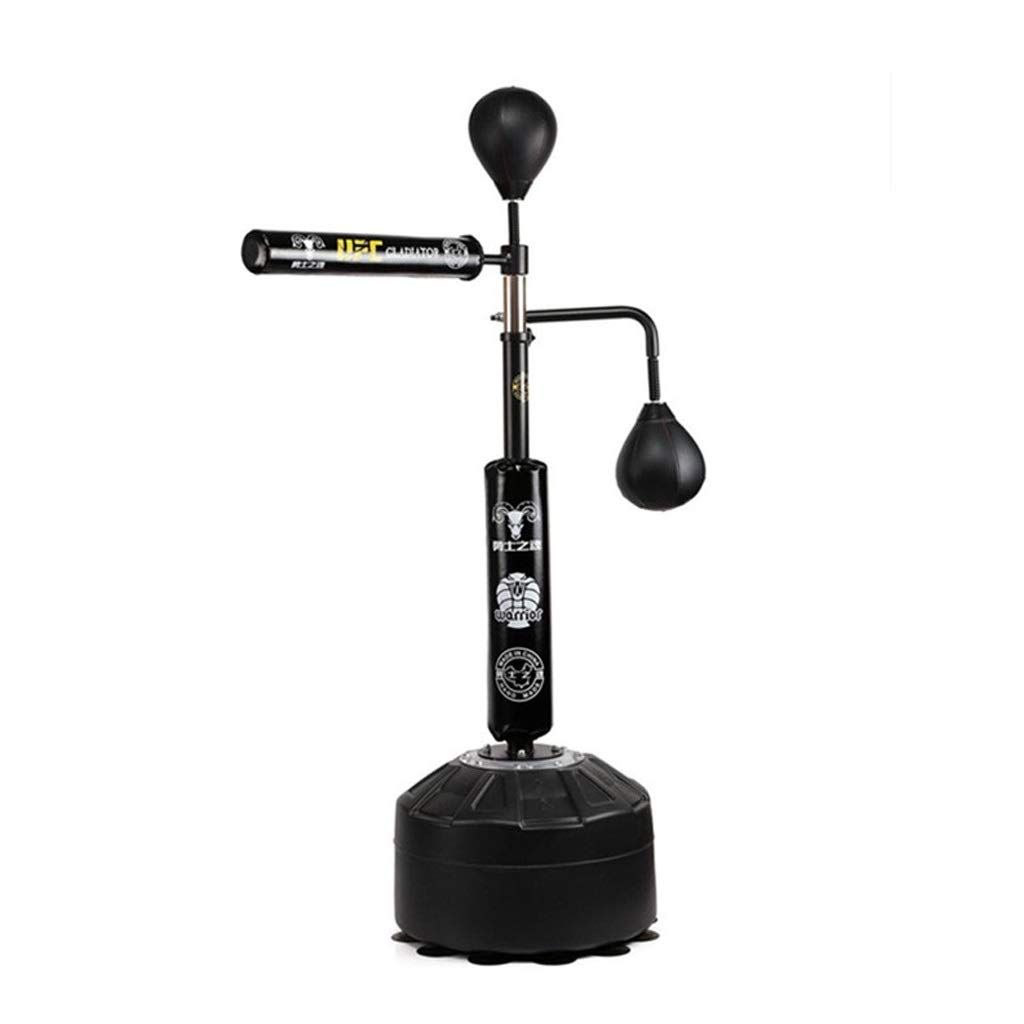 Adjustable Height Boxing Speed Trainer - Heavy Duty Reflex Punching Bag with Spinning Bar for Adults & Kids | Free Standing Speed Ball for Home Gym, Boxing Training & Fitness Workouts