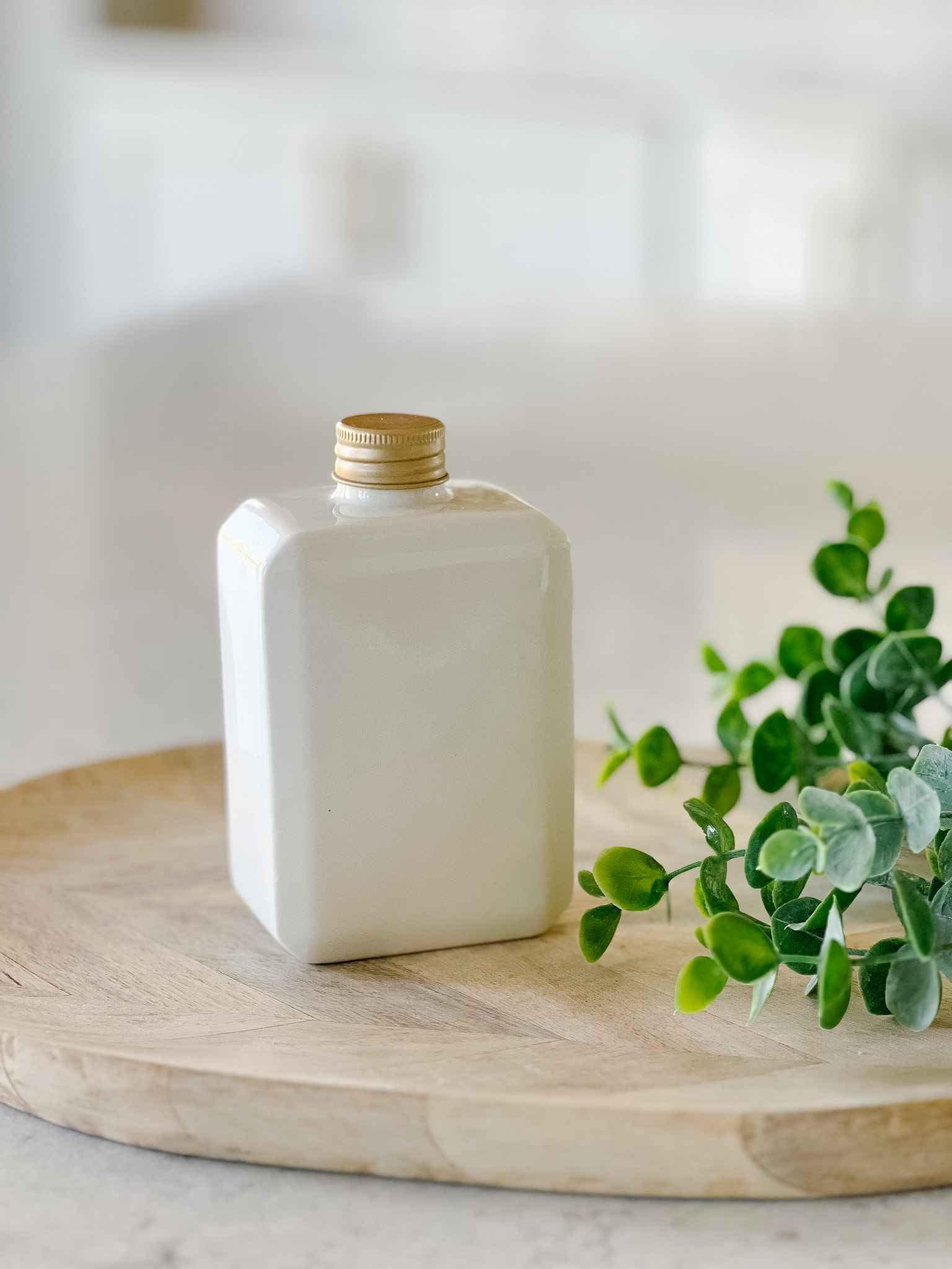 Premium Ceramic Holy Water Bottle for Religious Ceremonies - Sacred Water Container for Baptism, Blessings & Spiritual Use