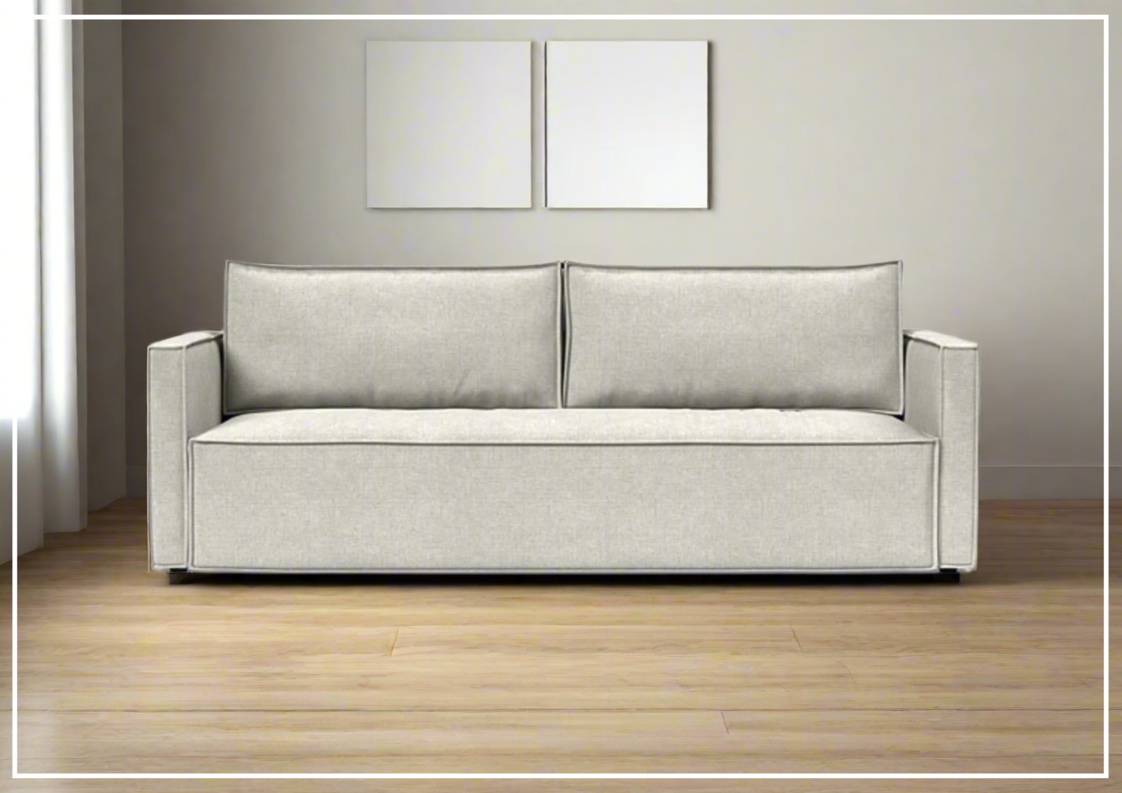 Innovation Living Newilla 2-Seater Convertible Fabric Sofa Bed - Comfortable Sleeper Sofa for Small Spaces, Guest Rooms & Apartments