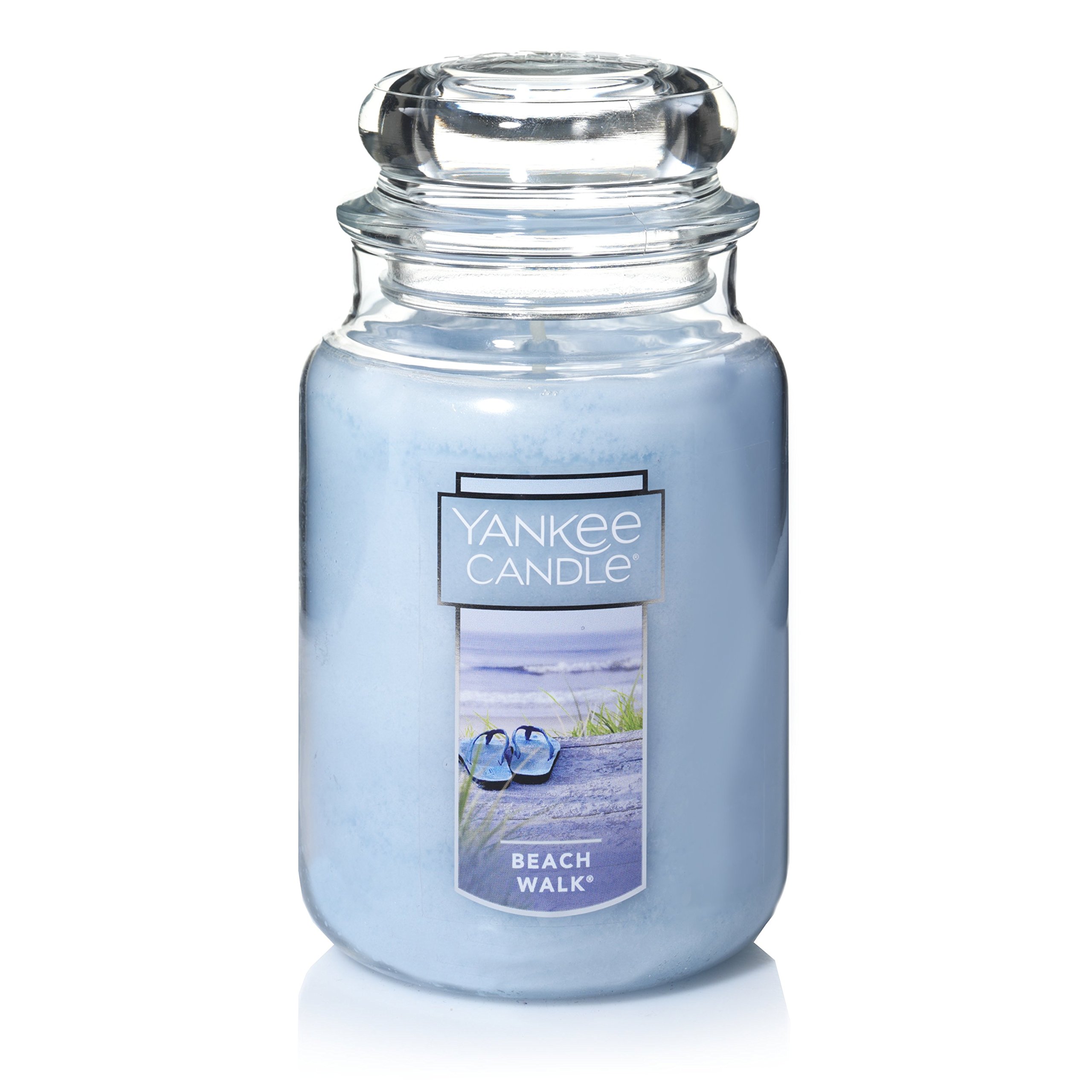 Yankee Candle Large Jar 22oz - Beach Walk & Midsummer's Night Scented Candles for Home, Relaxation & Romantic Ambiance