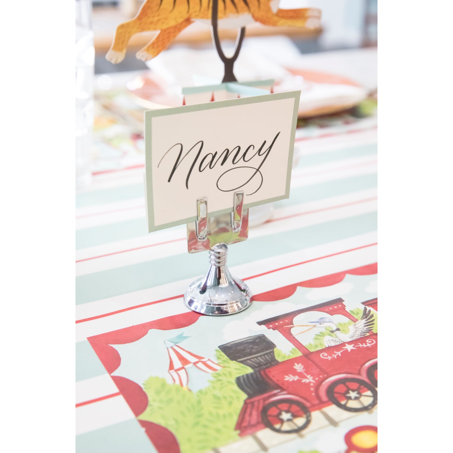 Elegant Chrome Place Card Holders for Weddings, Events & Parties - Premium Table Name Card Stands - Perfect for Seating Assignments & Decorations