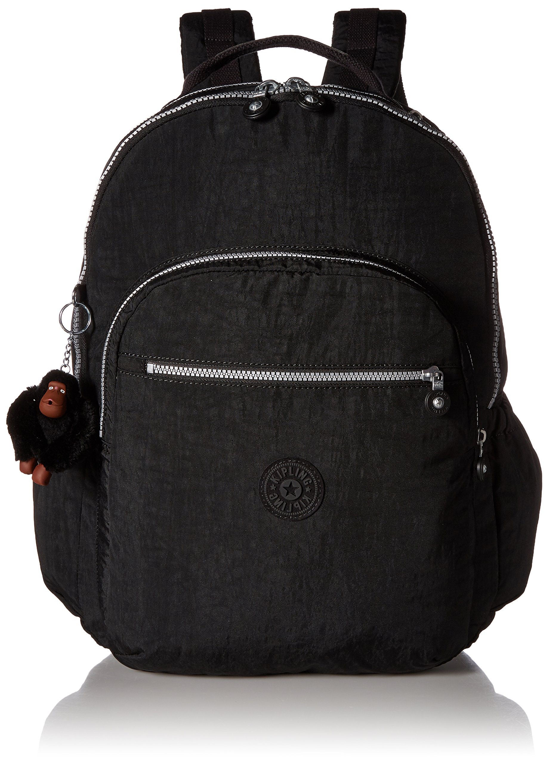 Kipling Seoul GO XL Black Laptop Backpack for Women - Spacious 17 Inch Laptop Compartment, Lightweight Travel & Work Backpack for Commuting, Business Trips & College