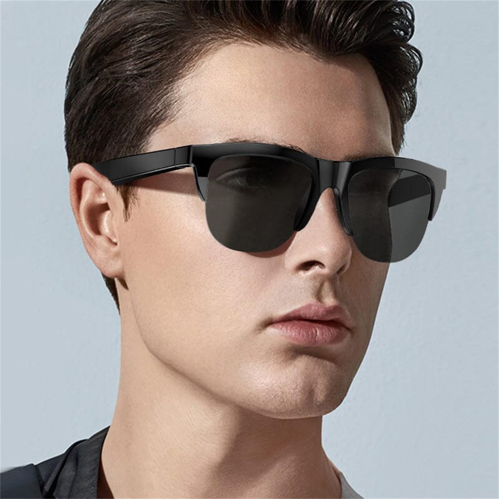 Smart Polarized Bluetooth Sunglasses with Built-in Mic & Speakers - Voice Assistant Enabled, UV Protection Audio Glasses for Running, Driving & Outdoor Activities