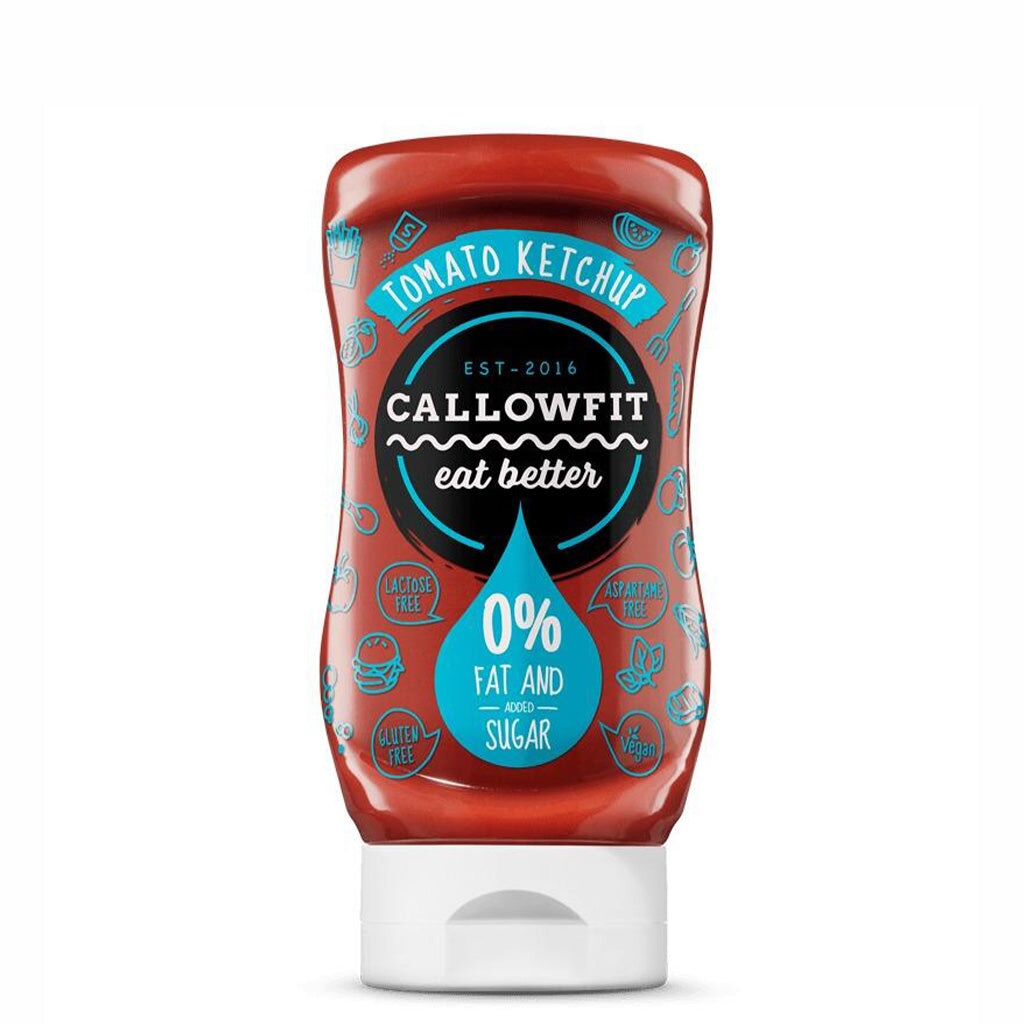 Callowfit Tomato Ketchup - Premium Organic Ketchup Sauce, No Sugar Added, Gluten Free, Vegan Friendly - Perfect for Burgers, Hot Dogs, Fries & BBQ Parties