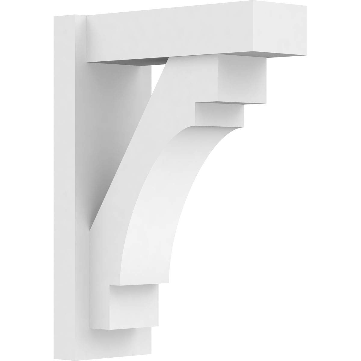 Ekena Millwork OUTP07X16X22MRC05 Merced Architectural Grade PVC Outlooker with Block Ends - 7