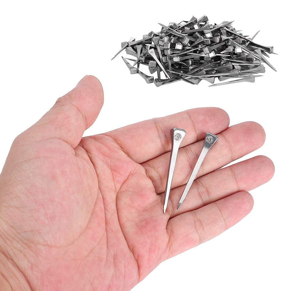 Premium Set of 2 Horseshoe Nails - 250pcs Equestrian Sports Equipment for Horse Shoeing | Durable Horse Care Accessories for Professional Farriers & Stable Maintenance