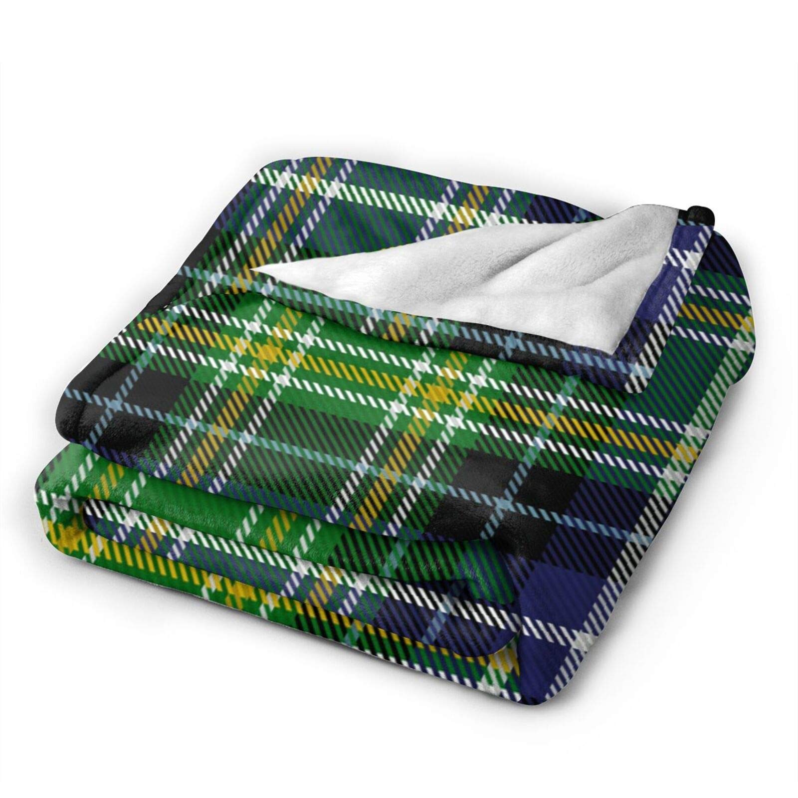 Clan Mackellar Tartan Throw Blanket - Ultra Soft Flannel Blanket for Bed, Sofa & Couch - Warm Scottish Plaid Blanket for Home Decor, Living Room & Winter Coziness