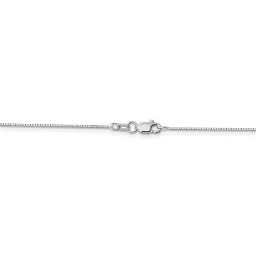 14K Gold 0.7mm Box Chain Necklace for Women - 4 Lengths (16-22 Inch) & 2 Colors (Yellow Gold/White Gold) - Dainty Layering Necklace for Everyday Wear, Gift Giving and Special Occasions