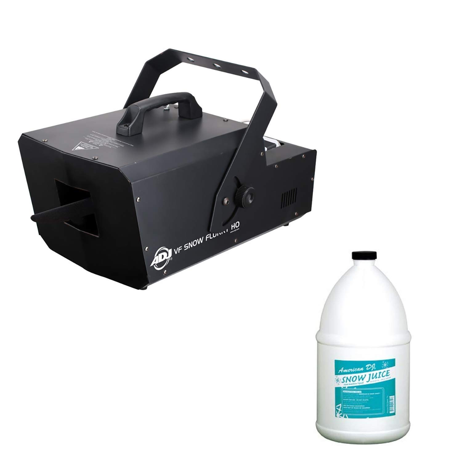 VF Snow Flurry HO 1250 Watt Professional Snow Machine with 2.3L Tank & 1 Gallon Snow Fluid - Perfect for Winter Parties, Christmas Displays, and Stage Performances