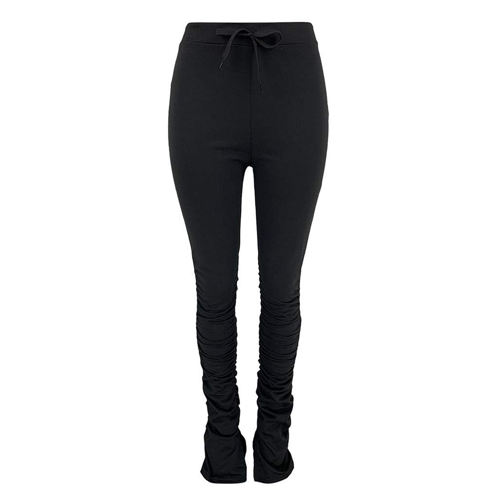 Women's High Waisted Yoga Leggings - Stacked Gradient Workout Joggers for Running, Gym & Lounge - Breathable Stretchy Sport Pants (Fit 21) - Perfect for Yoga, Pilates & Casual Wear