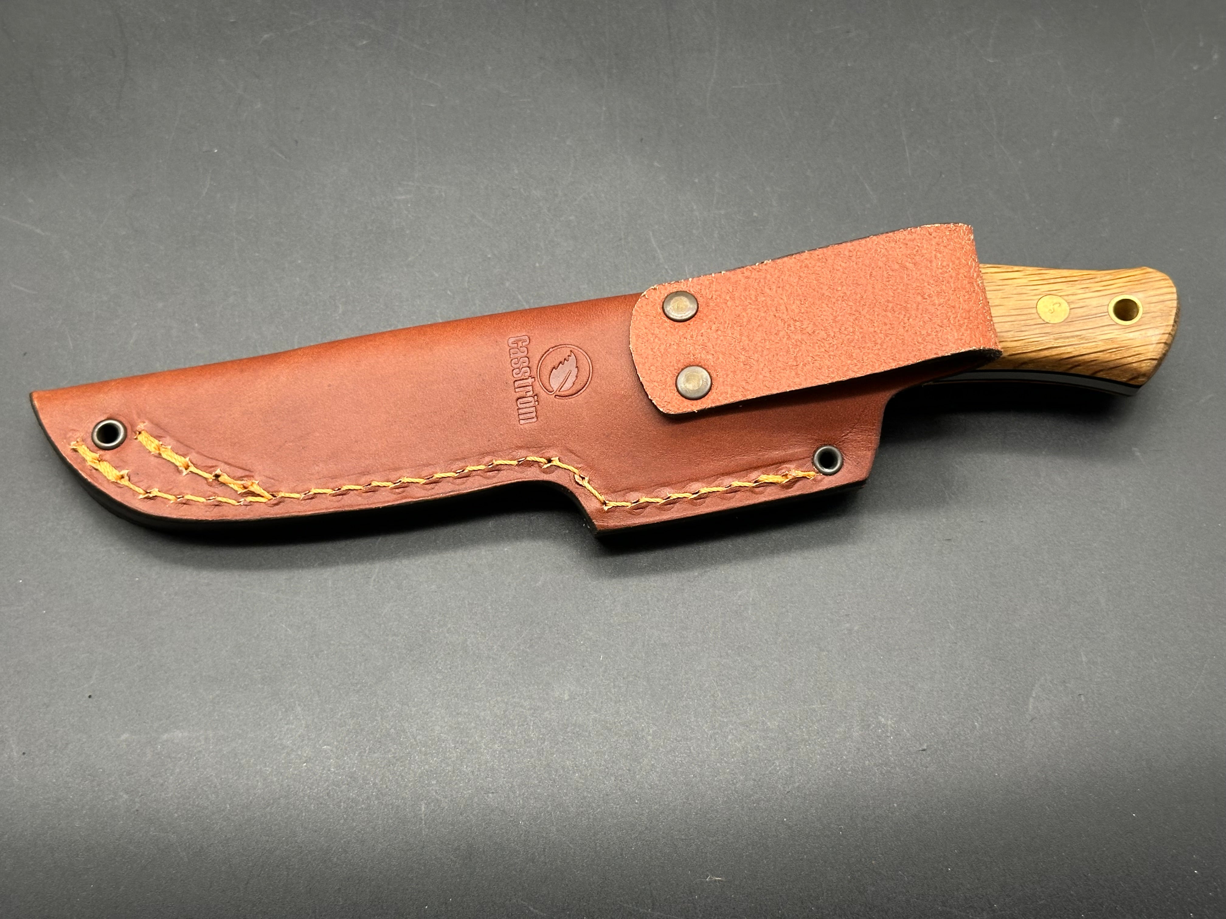 Casstrom No.10 Swedish Forest Knife - High Carbon Sleipner Steel Blade with Oak Handle | Bushcraft, Camping & Outdoor Survival Tool