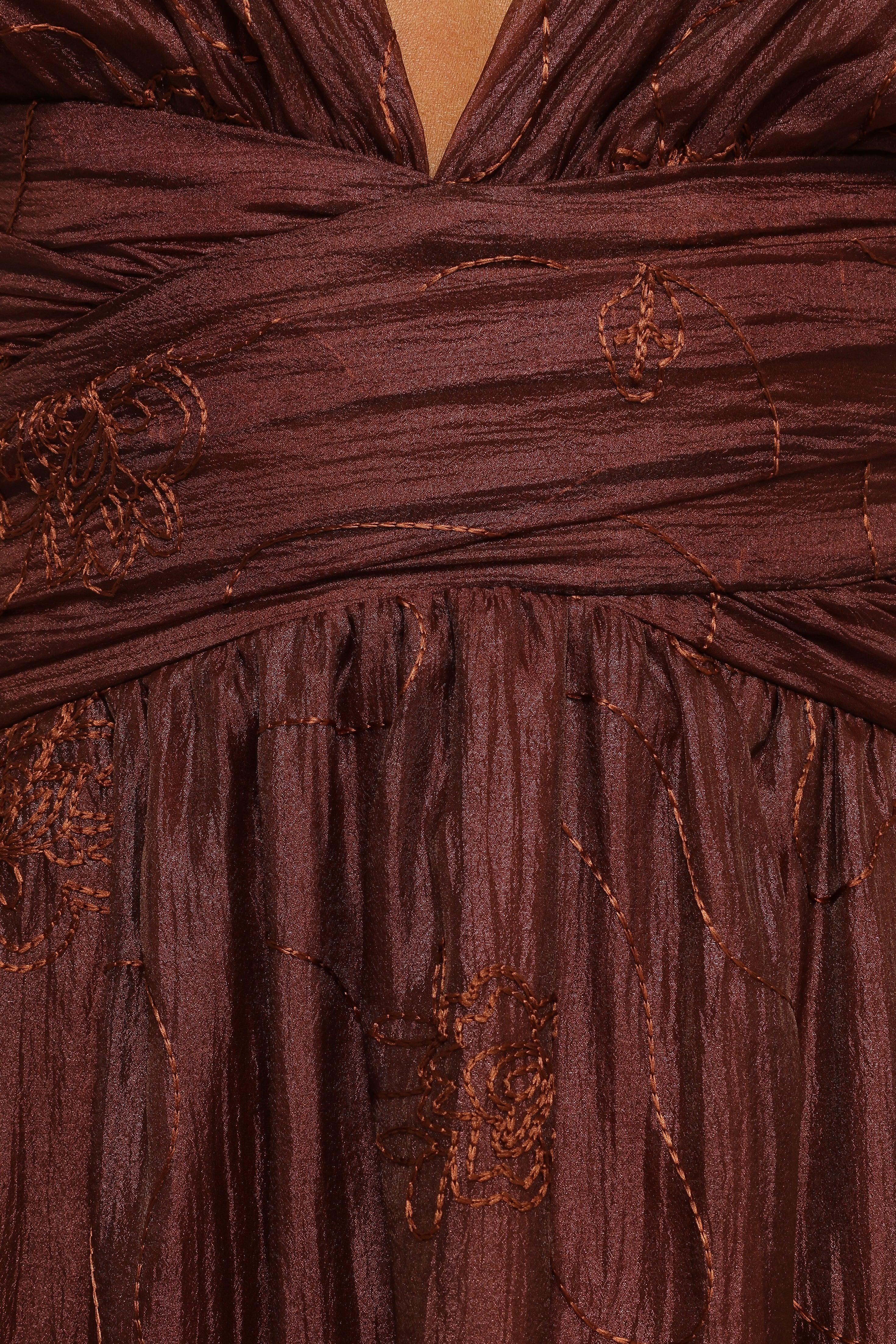 Harmony Maxi Dress - Brown Floral Print Women's Summer Dress for Beach, Vacation & Casual Wear