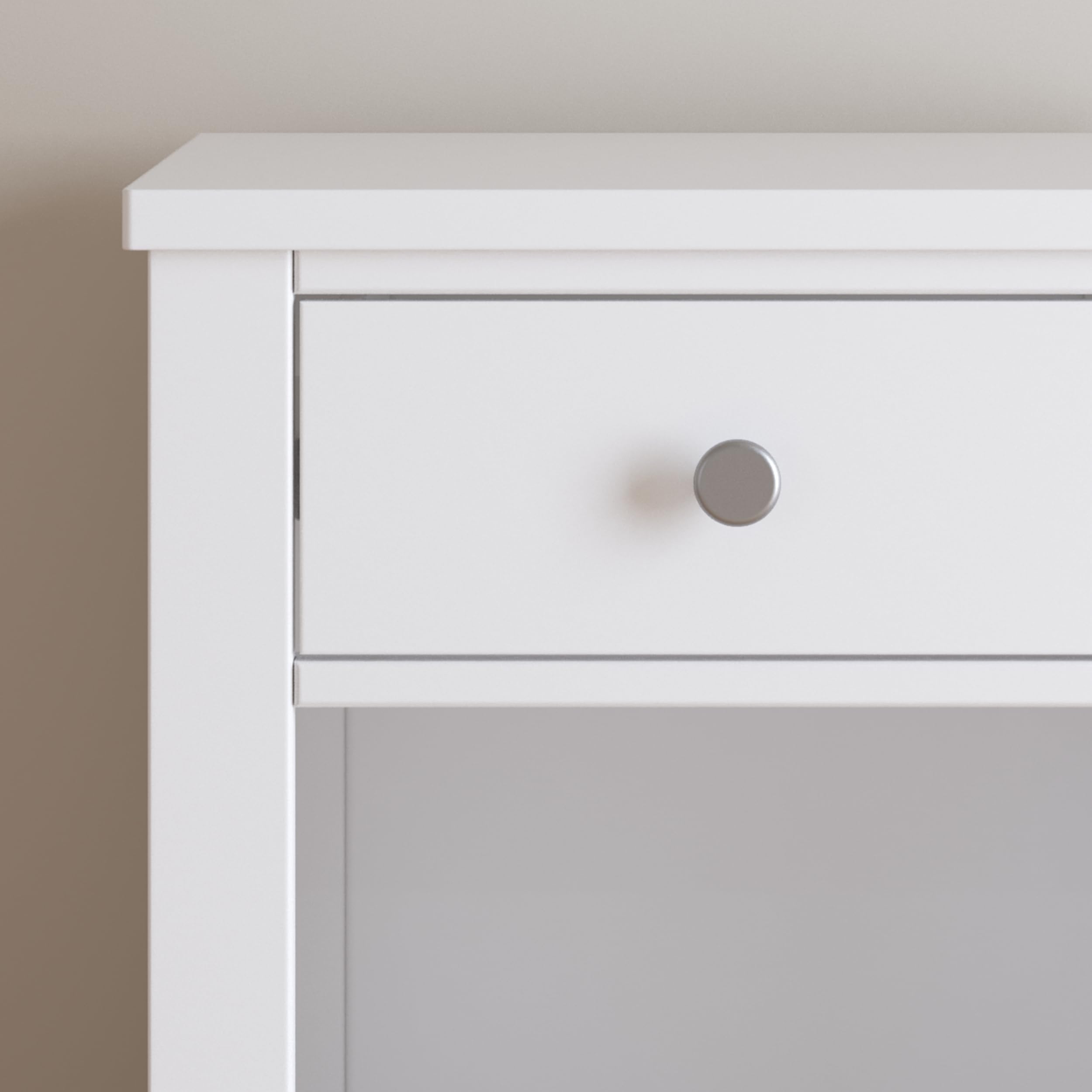 Child Craft Harmony Nightstand - Matte White Finish, Modern Kids Bedroom Furniture, Sturdy & Safe for Toddlers - Perfect for Bedside Storage, Reading Nook, or Nursery Decor