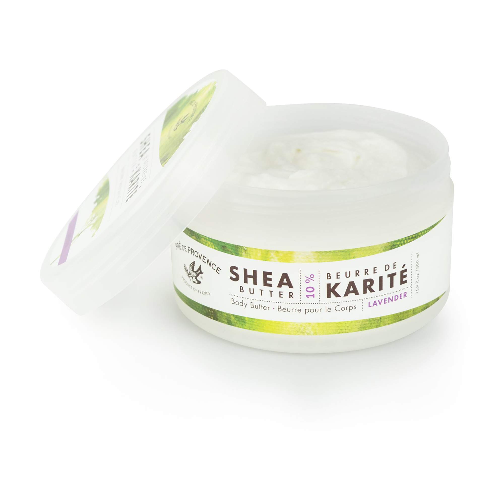 Pre de Provence Shea Butter Body Lotion - Ultra Moisturizing & Nourishing with Lavender Scent, 16.9 fl oz (500ml) - Perfect for Dry Skin Care & Relaxing Bath Time