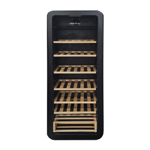 Chateau CW P651 65 Bottle Wine Cooler - Dual Zone Freestanding Wine Refrigerator for Home & Restaurant Use