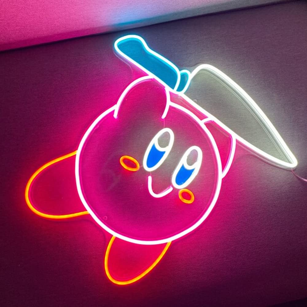 Custom Anime Girl LED Night Light - Japanese Kawaii Flexible Neon Sign for Bedroom, Home Bar, Wall Decor - 16 Inch - Perfect for Birthday Gifts & Room Aesthetic Lighting