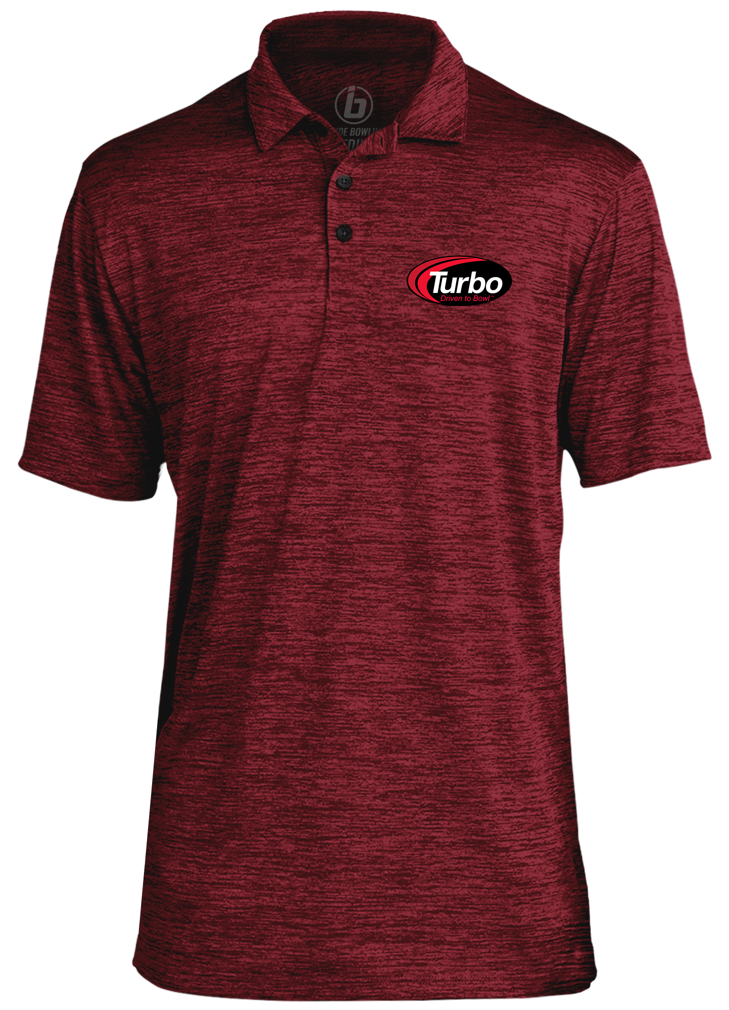 Turbo Classic Black Logo Performance Polo Shirt for Men - Moisture-Wicking, Breathable Golf & Casual Wear - Perfect for Sports, Office & Outdoor Activities