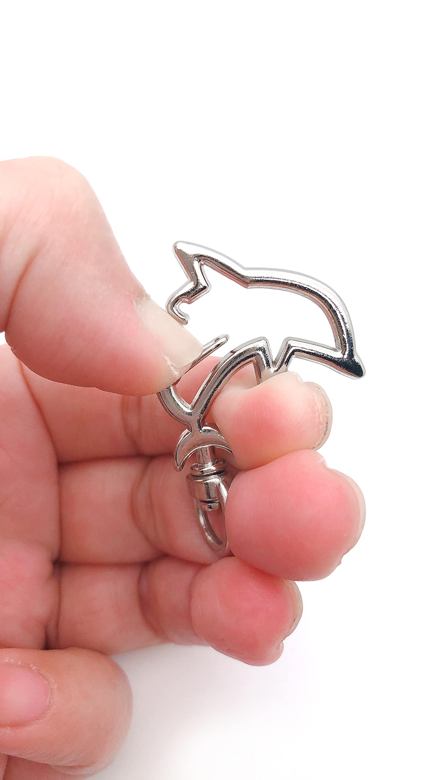 ONEDEPOT 100-Pack Metal Spring Snap Keychain Clips - Durable Key Rings for DIY Crafts, Keys, Lanyards & Accessories - Perfect for Home, Office, Travel & Gift Giving