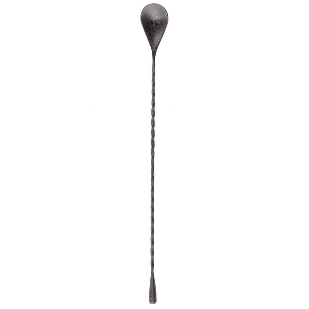 Tablecraft Black Bar Spoon - Professional Cocktail Mixing Spoon for Bartenders & Home Use - Perfect for Stirring, Layering & Garnishing Drinks