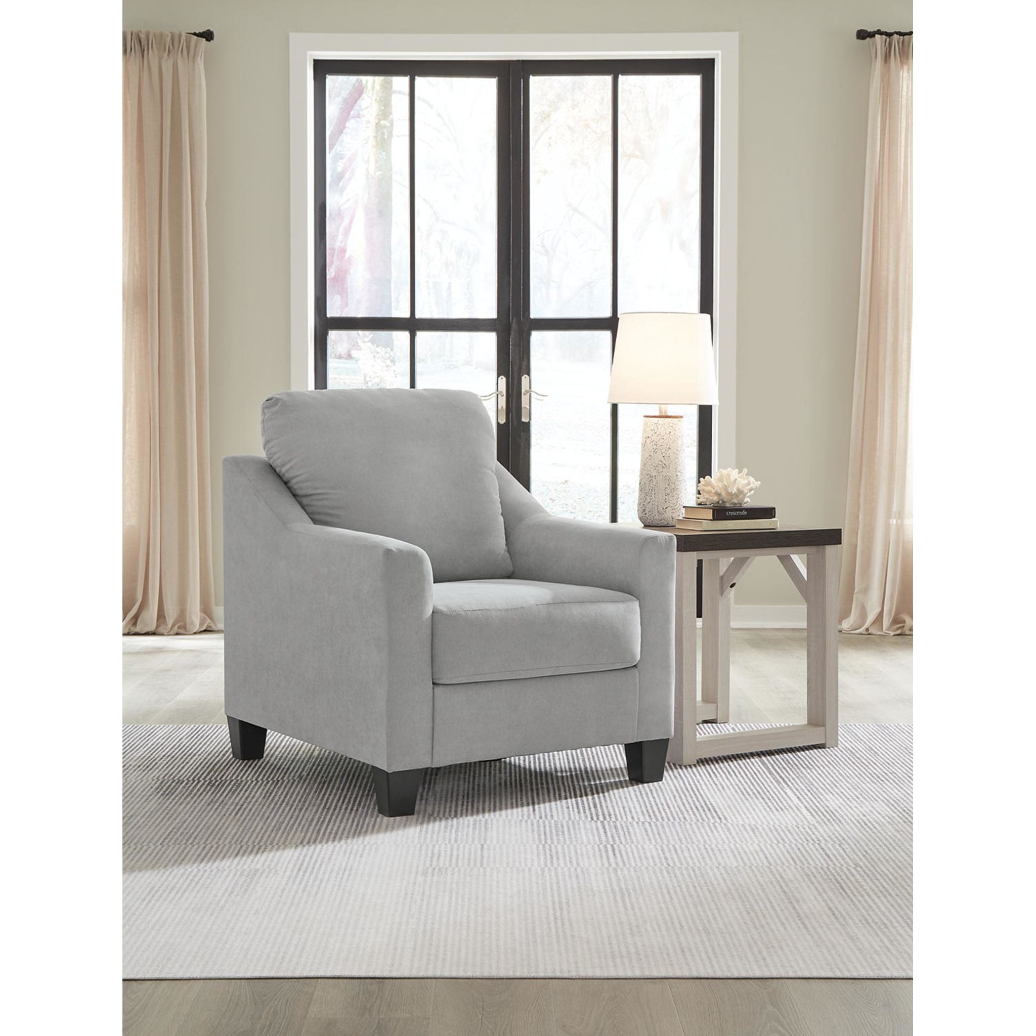 Adlai Chair - Modern Accent Chair with Shadow Design for Living Room, Bedroom & Office - Comfortable Lounge Chair for Home Decor and Relaxation