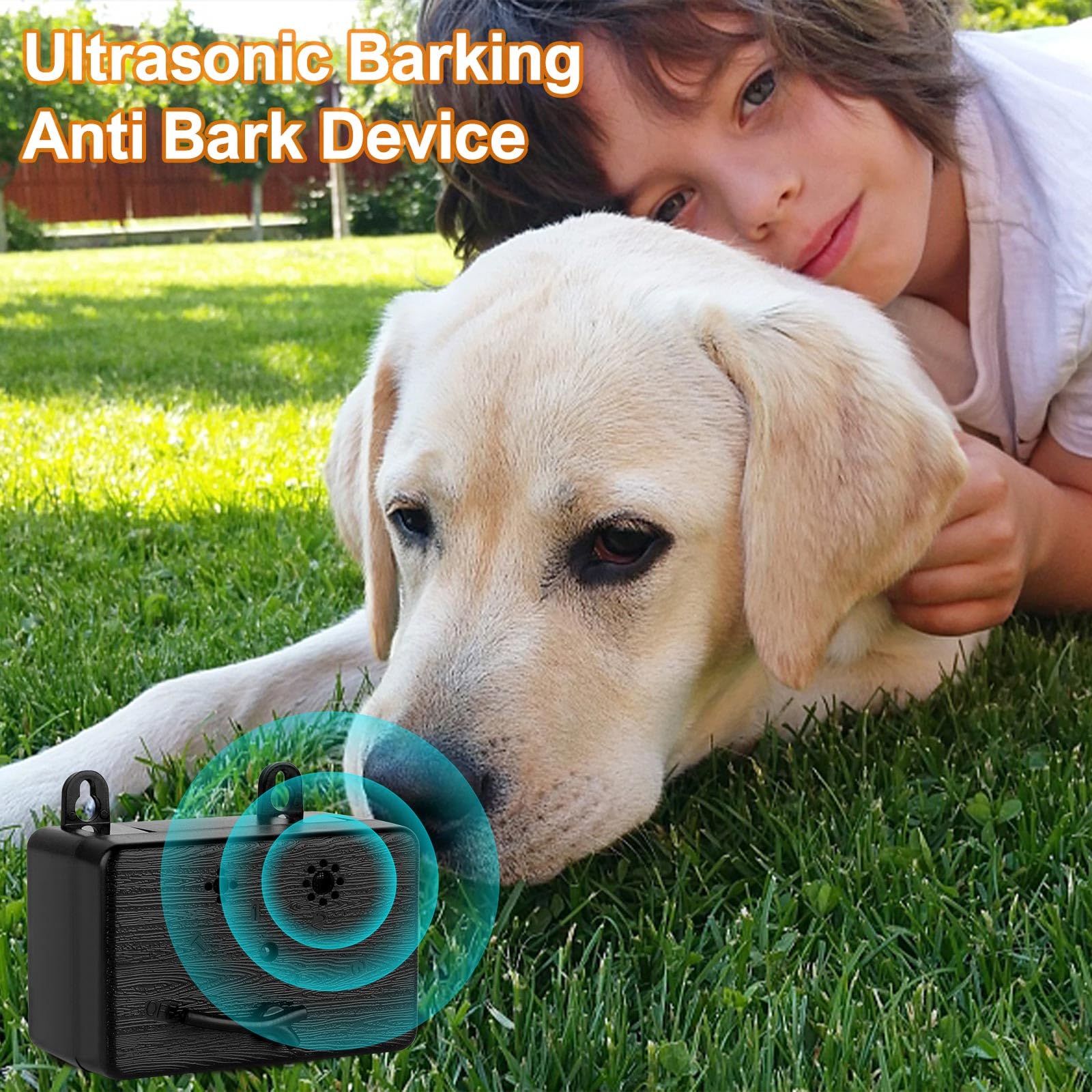 Anti Barking Device for Dogs - 3 Modes Ultrasonic Bark Control & Deterrent - Stop Neighbor Dogs Barking - Indoor/Outdoor Dog Silencer for Small Medium Large Breeds - Perfect for Training, Nighttime Use & Peaceful Neighborhoods