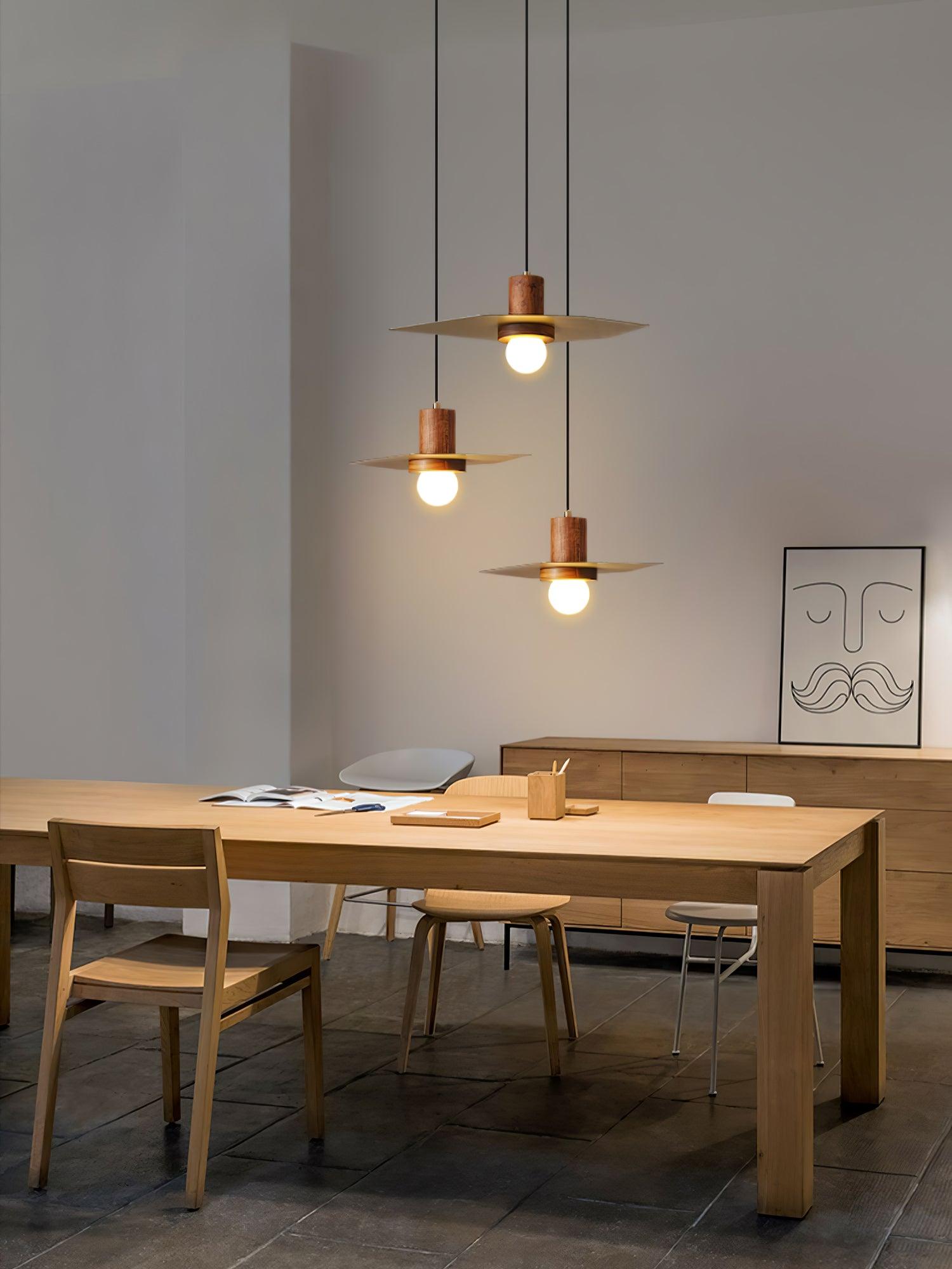 Elara Halo Pendant Lamp - Modern Glass Ceiling Light Fixture for Dining Room, Kitchen Island & Bedroom Decor - Dimmable LED Hanging Light for Home & Office