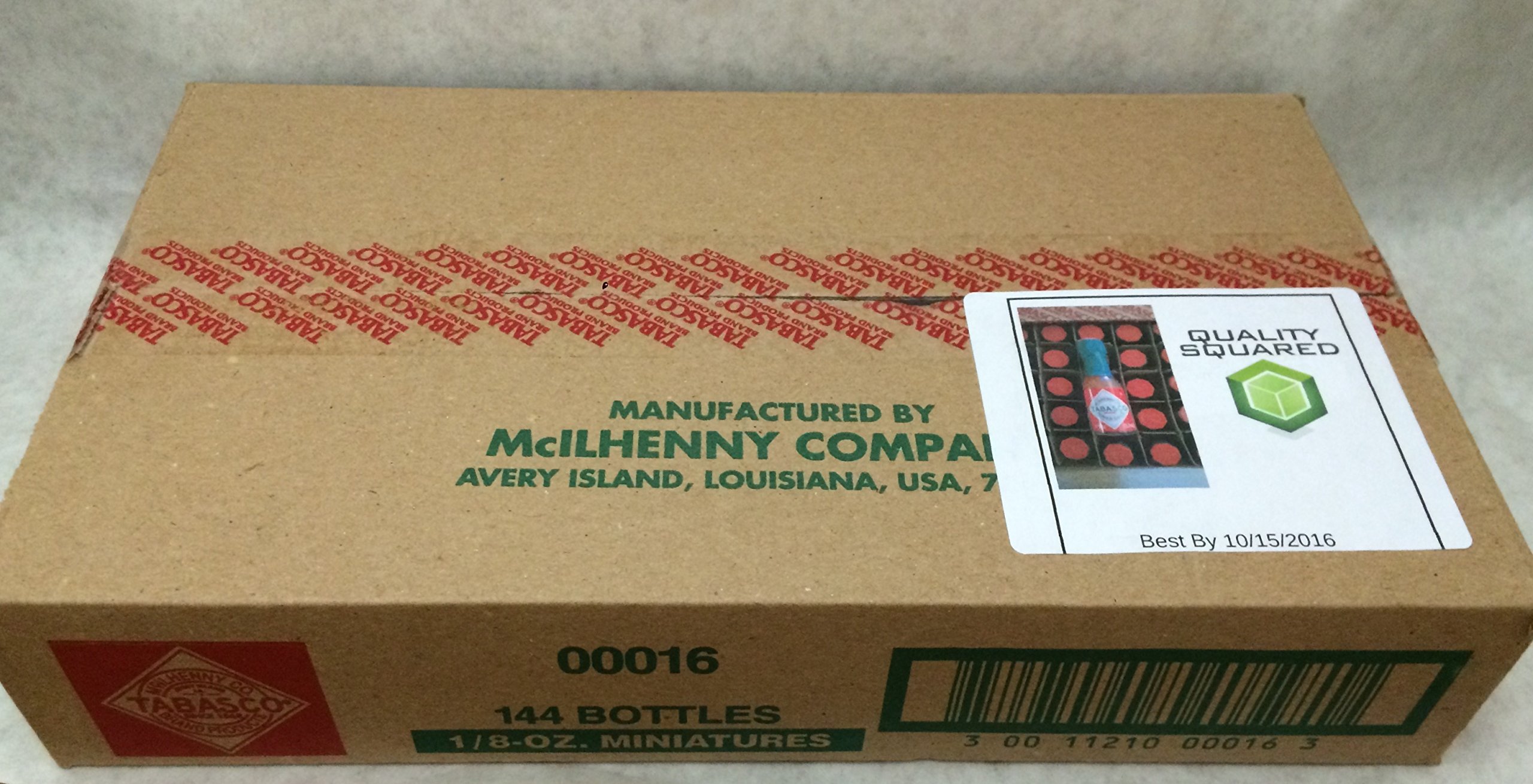 TABASCO Mini Hot Sauce Bottles - Case of 144 (1.5 oz) - Perfect for Restaurants, Catering & Party Favors | Spicy Condiment for Tacos, Wings & Bloody Marys