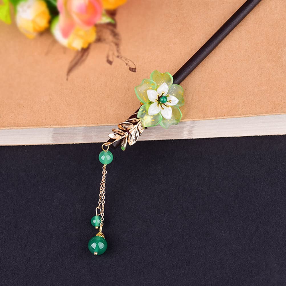 Elegant Agate Hair Stick - Chinese Hanfu Hairpin with Tassel for Bun & Updo Hairstyles | Perfect for Weddings, Cosplay & Traditional Chinese Fashion