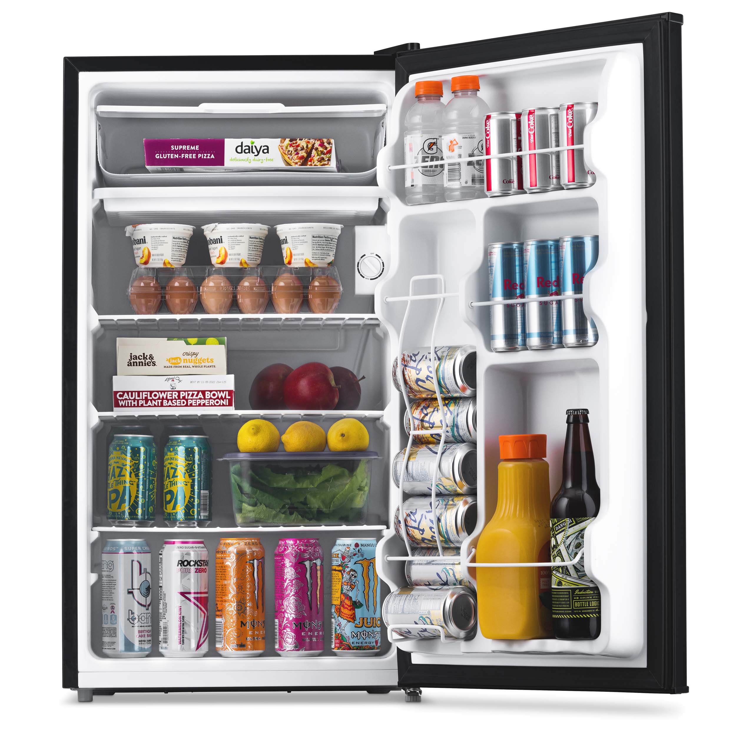 Newair® 3.3 Cu. Ft. Compact Mini Fridge with Freezer - Energy Efficient Black Refrigerator for Bedroom, Dorm, Office & Small Spaces - Perfect for Snacks, Drinks & Personal Food Storage