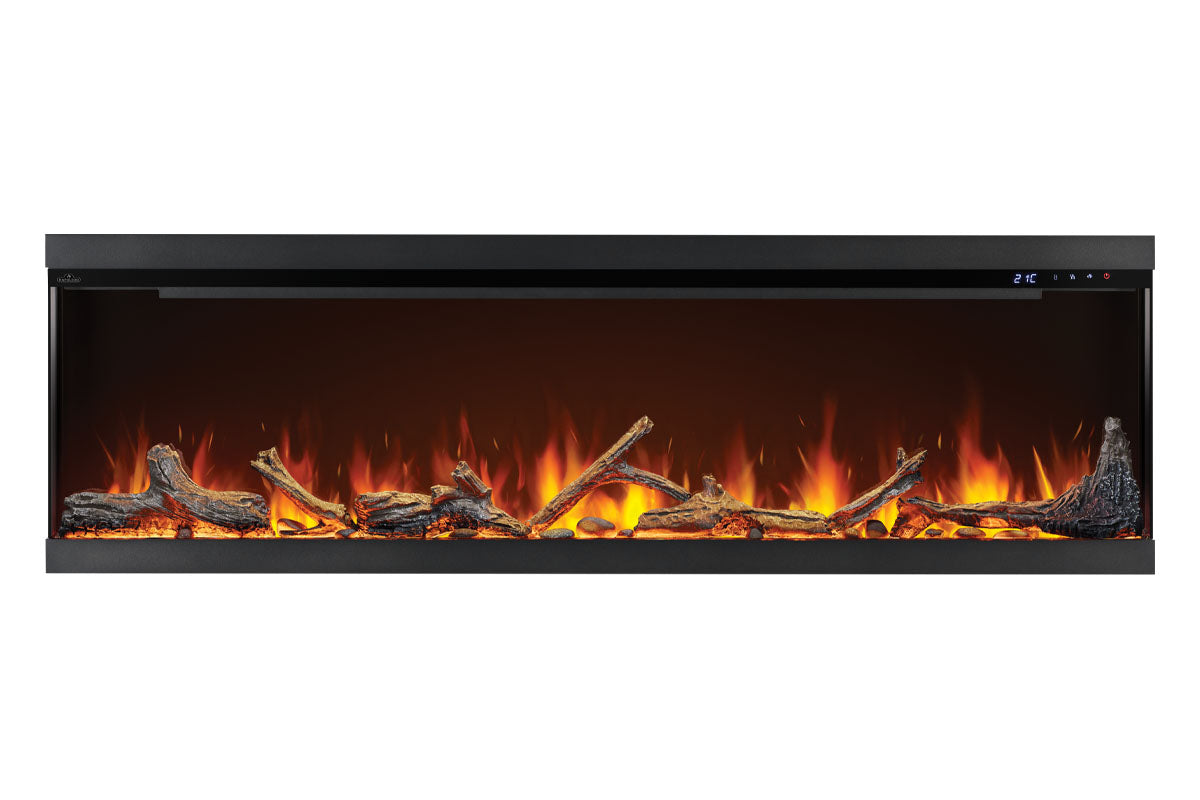 Napoleon Astound 74 FlexMount Smart Multi-Side Wall Mount Recessed Electric Fireplace - Perfect for Living Room, Bedroom & Office Heating & Decor