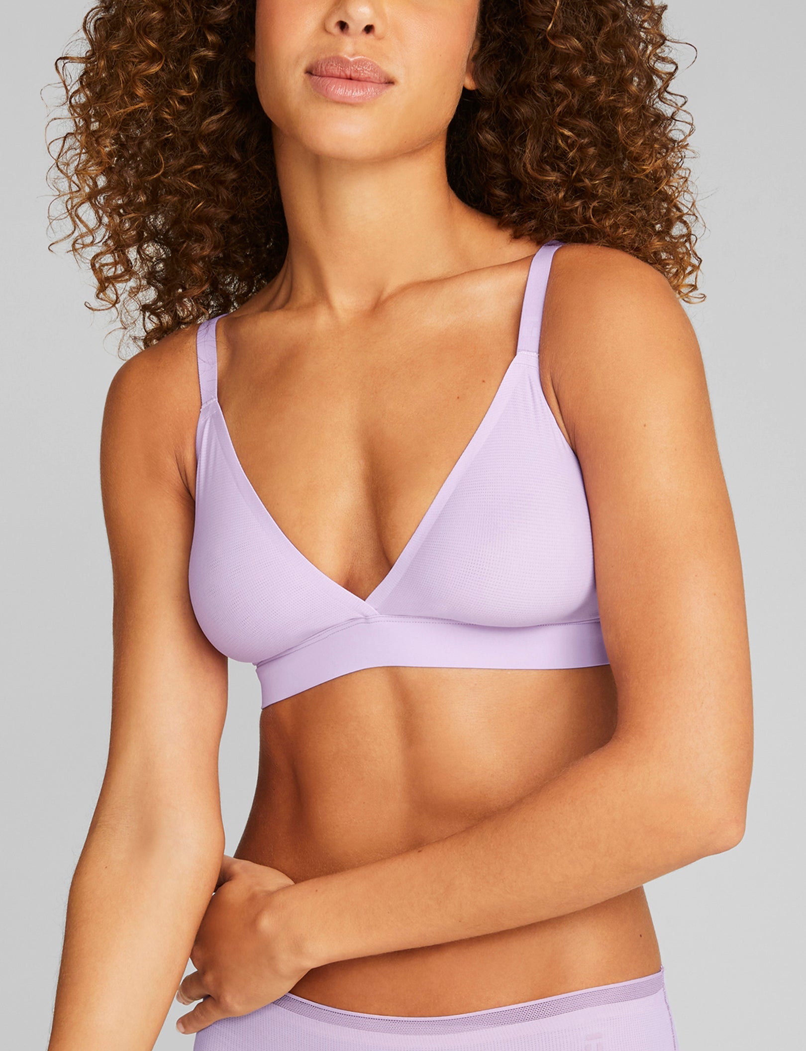 Air Triangle Bralette - Wireless Comfort Bra for Women | Soft Breathable Lace Bralette | Perfect for Yoga, Lounge & Everyday Wear