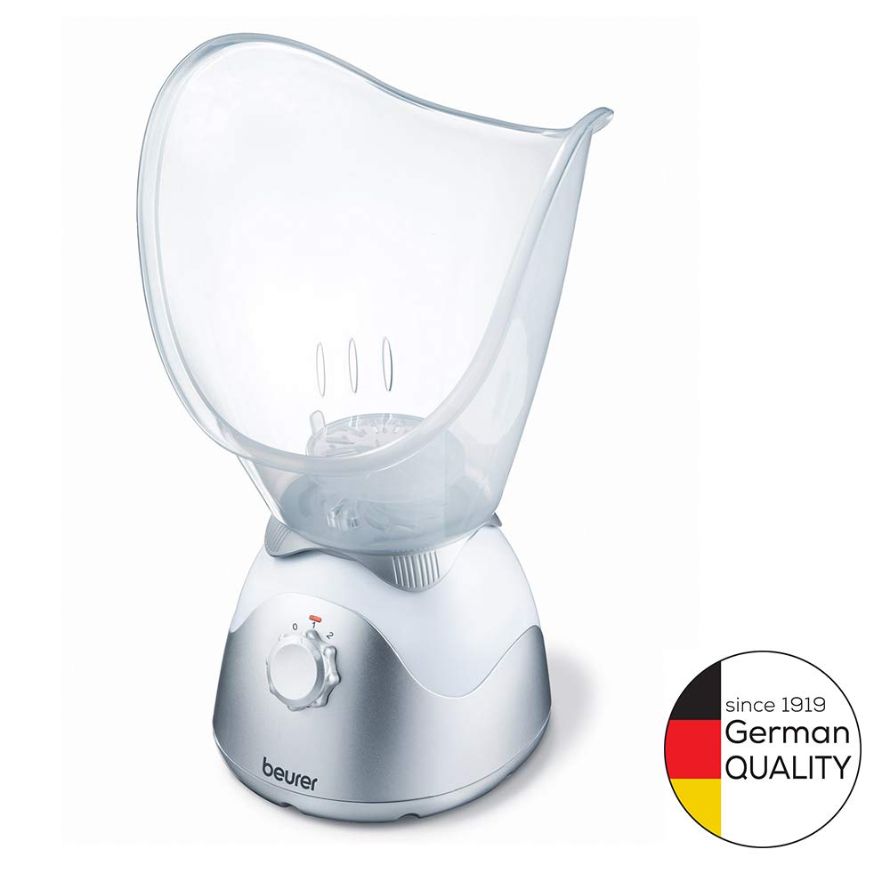 Beurer FS50 Facial Steamer & Steam Inhaler for Deep Cleansing & Sinus Relief – Perfect for Home Spa & Cold Relief