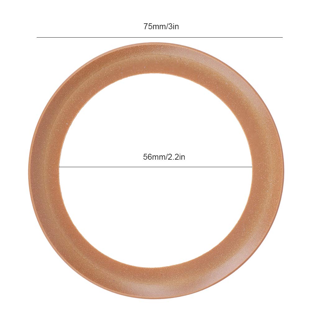 10 Pcs Piston Pump Ring Set, Durable Rubber Cylinder Seal 3x2.2x0.04in - Air Compressor Replacement Parts for Industrial Machinery & Automotive Repair