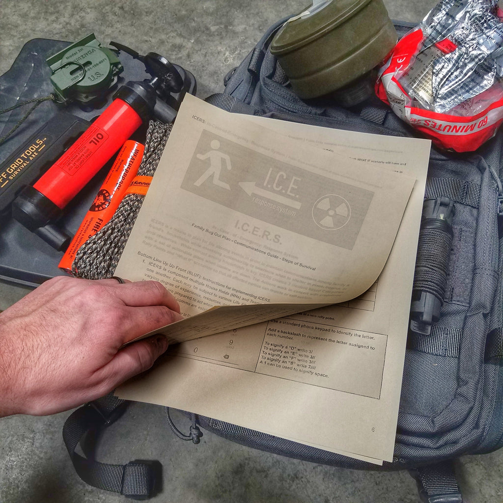 ICERS Emergency Response System - Survival Bugout Plan for Outdoor Adventures, Camping & Disaster Preparedness