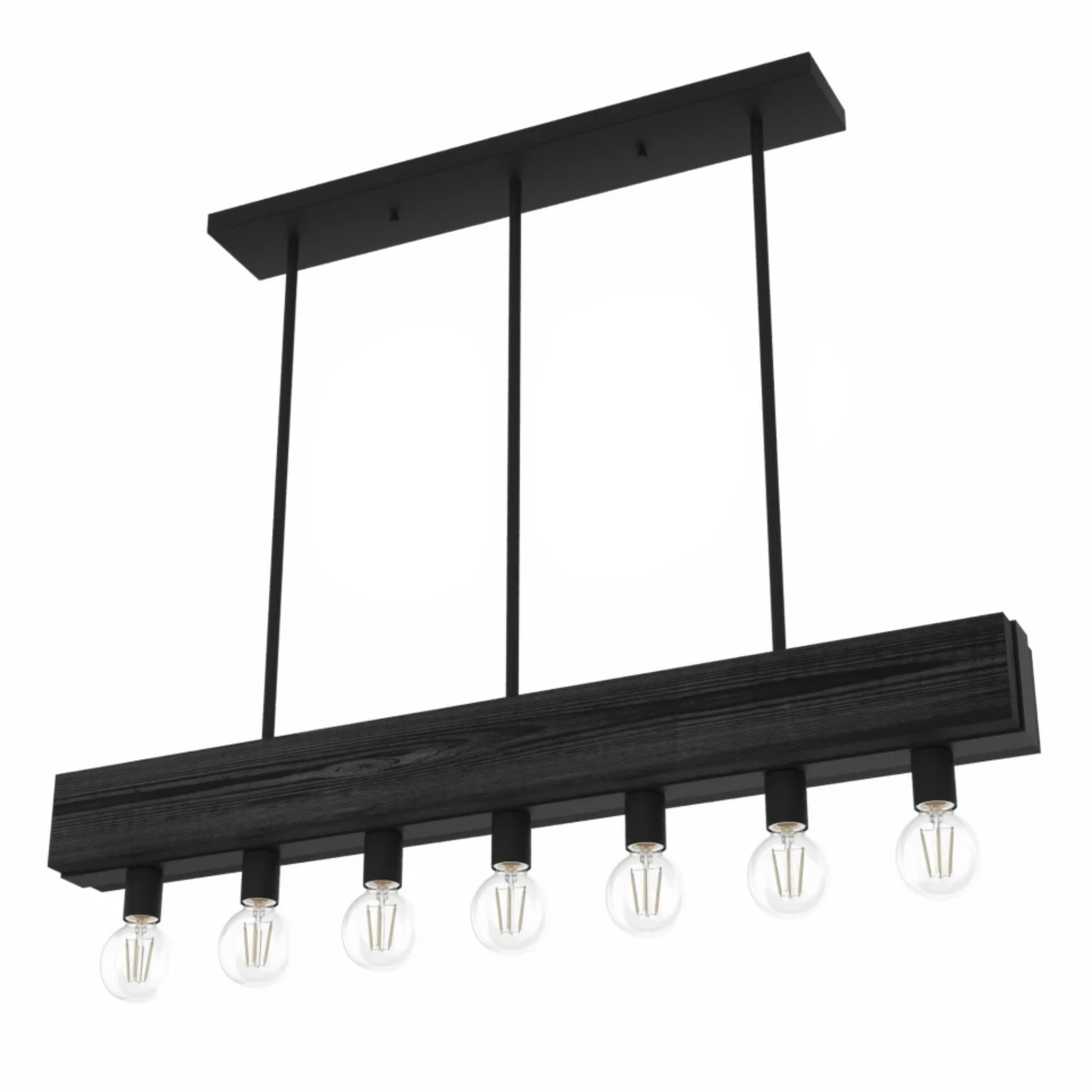 Hunter Donelson 7-Light Chandelier in Natural Iron - Elegant Rustic Ceiling Light Fixture for Dining Room, Living Room & Bedroom Decor