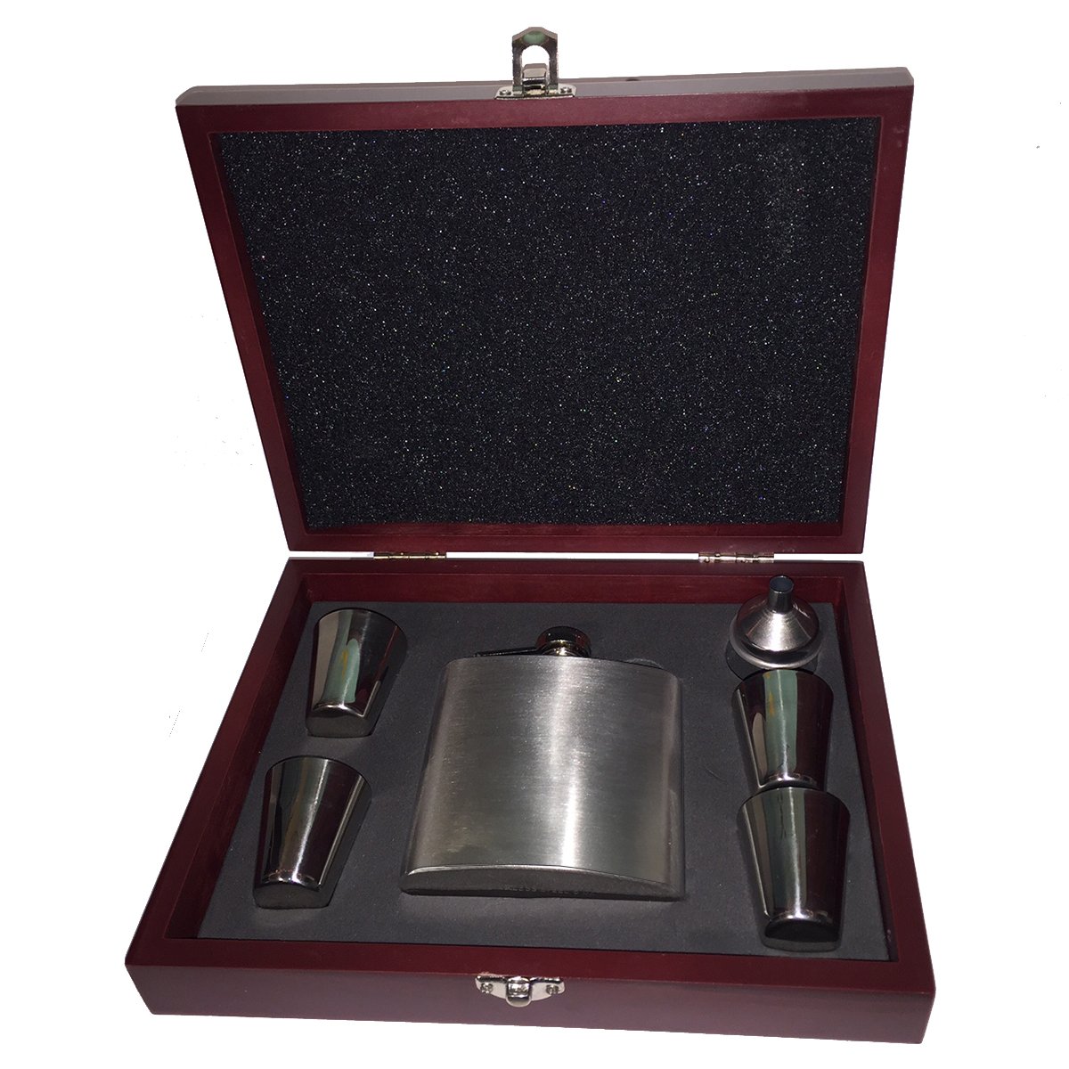 Premium Greyhound-Themed Flask & Wooden Gift Box Set - Perfect for Whiskey Lovers, Collectors & Unique Gifts (Home Bar, Camping, Parties)